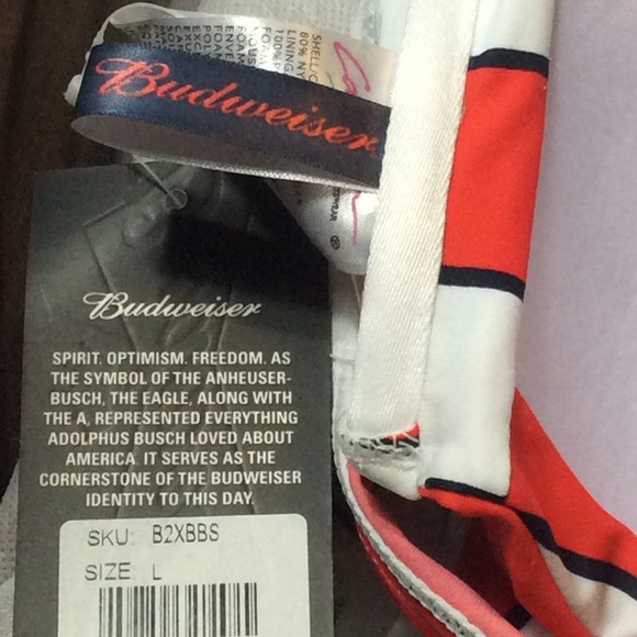 Budweiser bikini set NWT sz large - Picture 6 of 7